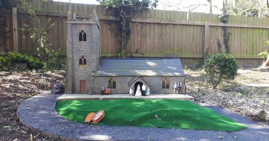a picture of one of the models within the model village