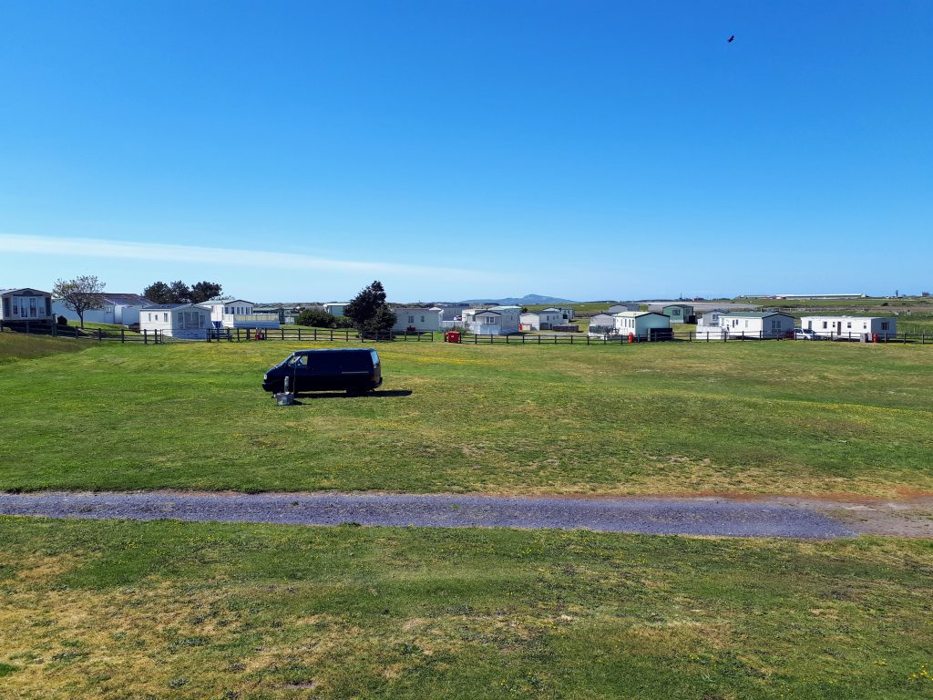 Picture showing part of the caravan and camping site a Shoreside